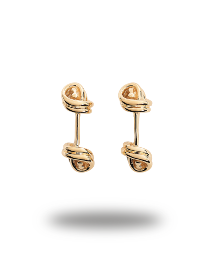 Urværk™ Deakin & Francis - Yellow Gold Knot Cufflinks