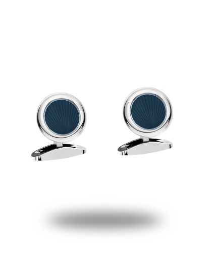 Urværk™ Chopard - Blue Stainless Steel L.U.C. Cufflinks