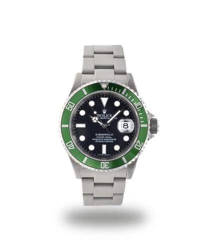 Urværk™ Rolex Submariner Date 40 - "Kermit", Presidential, Black Dial, Reference 16610LV