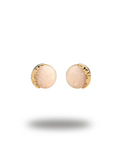 Urværk™ Tateossian - Rose Gold and White Agate Cufflinks