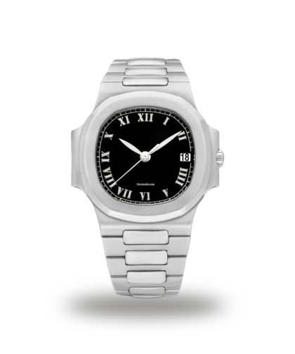 Urværk™ Patek Philippe - Nautilus 3800 Automatic SS Black Romanian Dial