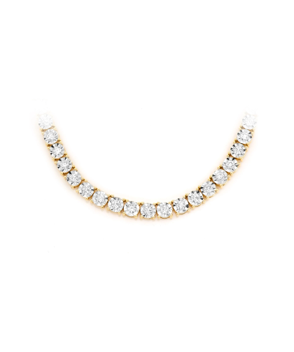 Urværk™ Miracle Set Diamond Tennis Necklace - Solid 14K Gold, VS Diamonds